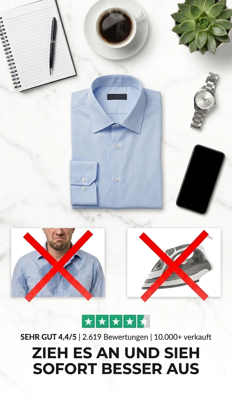 Bügelfreies Hemd — Slim Fit